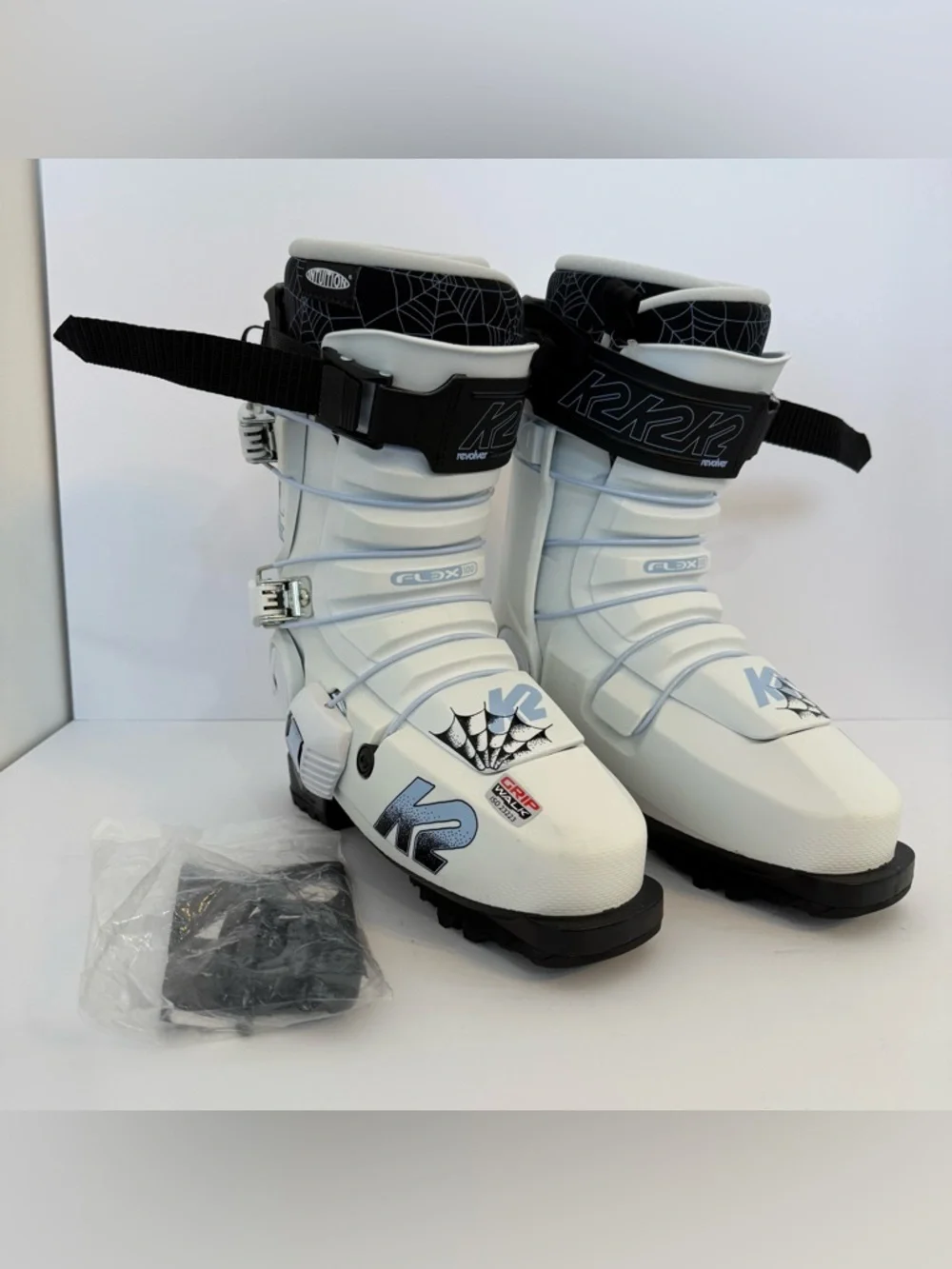 K2 White Revolver TBL Pro Ski Boots